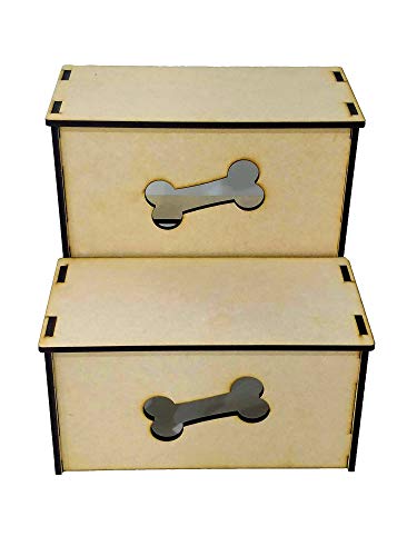 Escada Pet Para Cachorros E Gatos Em Mdf Com 2 Degraus