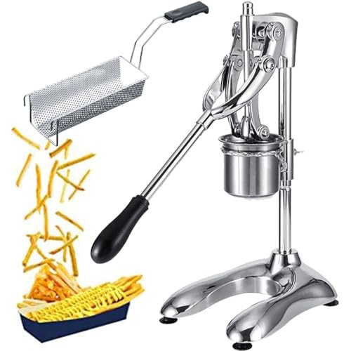 Presse manuelle en acier inoxydable, design 12 trous pour une friture efficace, presse de 30 cm pour restaurants