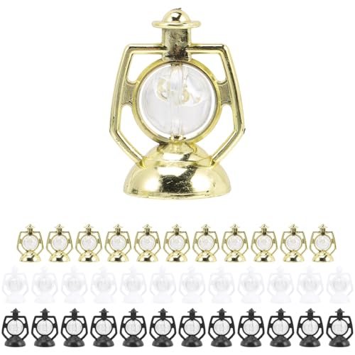 GARVALON 36 Piezas de Lámparas Navideñas Pequeñas para Decoración de Escritorio Mini Luces de Mesa Colores y Accesorio Navideño Seguro y Compacto para Casas de Muñecas