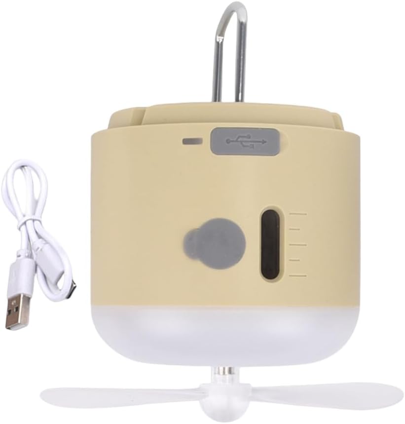 4 in 1 Camping Fan Light USB Charging with 4Gear Lights Emergency Power Charging