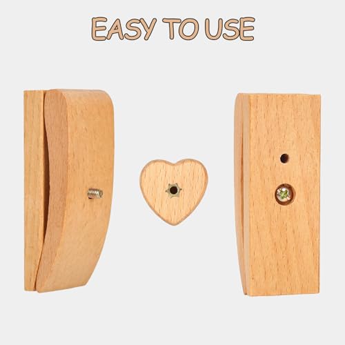 Image of 4 Quilt Hanger for Wall for Display - Tapestry Hangers for Walls, Wooden Rug Hangers for Wall Hangings, Decorate with Your Blanket and Tapestry Hangers, Quilt Rack Clamps for Mount (Wooden)