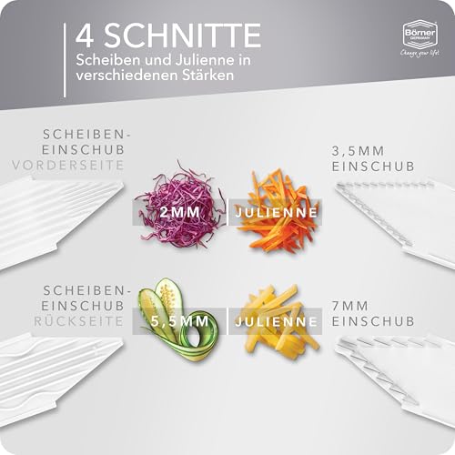 Swissmar Borner V-1001 V-Slicer Plus Mandoline 5 Piece Set