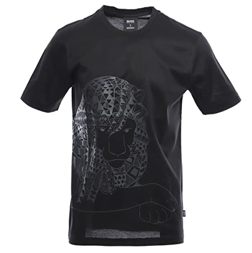 T-shirt Boss Meissen Lion noir pour un look urbain chic en capsule Big 5