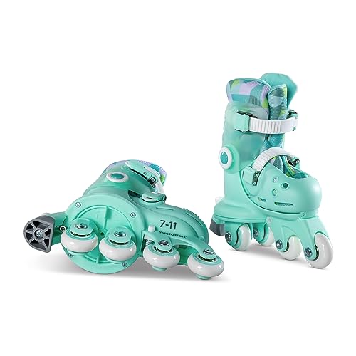 Miniatura 3 de Yvolution Patines Evolutivos Twista En Color Verde. Talla 30-34. Se Ajustan Facilmente Con Un Solo Click. Unisex