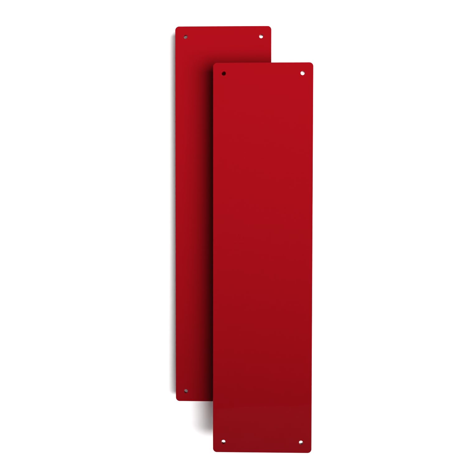 Door Finger Plate with Screws (2, Dark Red)