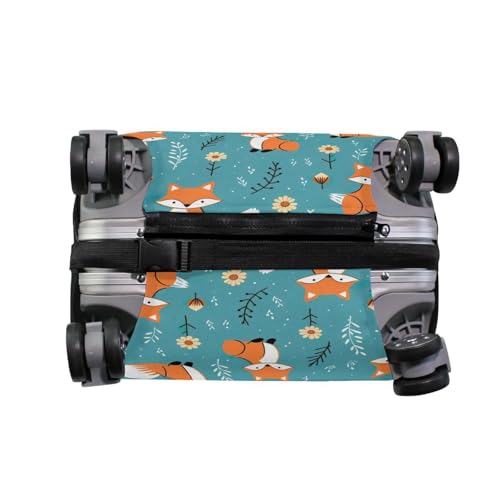 Joisal Cute Foxes Suitcase Protector Cover Tsa Approved Fit 18-32 Inch Luggage Identifiers4
