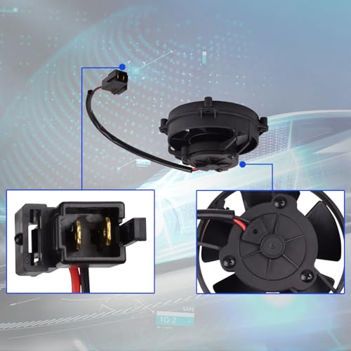 30103009 4\" 124 CFM Paddle Blade Pusher Fan Compatible with Moto Racing Auto VA32-A101-62S Electronic Radiator Cooling Fan