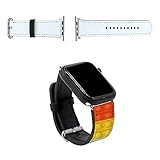INNOSUB USA 1 Pack Large Sublimation Blank Watch Band (42-45mm), Compatible with Apple Smartwatch, DIY Custom Print, PU Leather, Personalized Band for Sublimation Printing
