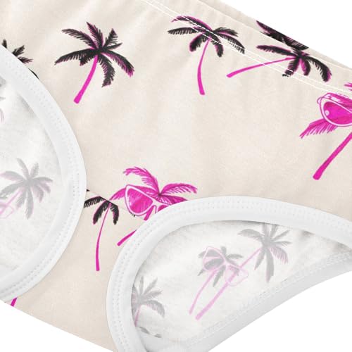 Girls' Underwear Summer Beach Palm Tree Toddle Brief Panties 203011324