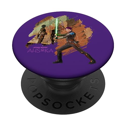 Star Wars Ahsoka Part Two Sabine Wren Mural and Lightsaber PopSockets Swappable PopGrip, Black