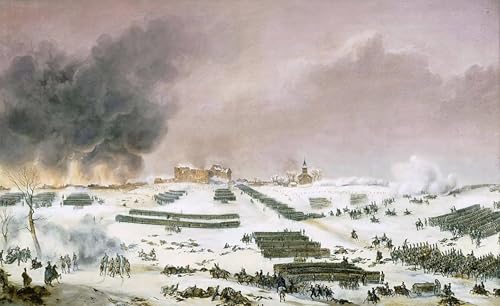 Poster la battaglia di Preussisch-eylau de Jean Antoine Simeon Fort 60x90
