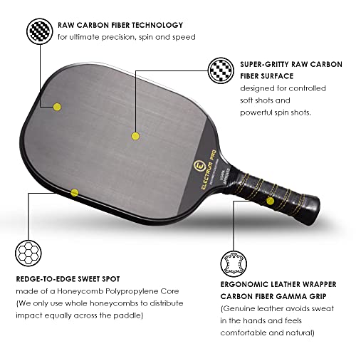 Electrum Pickleball Electrum Pro Paddle USAPA Approved Carbon Fiber