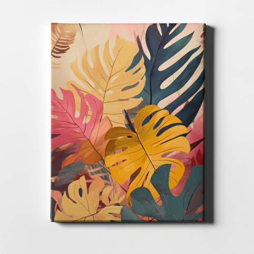 Décoration murale tropicale feuillage multicolore Spiffing Prints cadre petit format - 3
