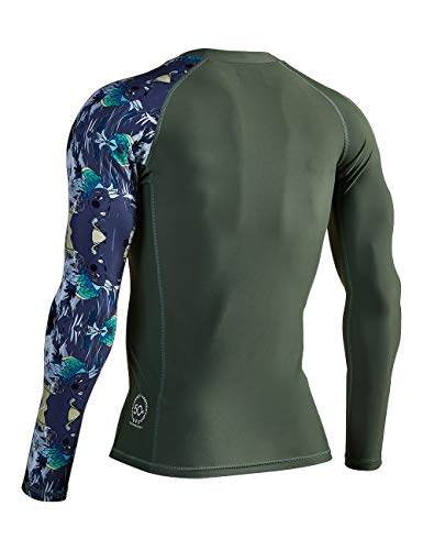 Huge Sports Men's Splice Uv Sun Protection Upf 50+ Skins Rash Guard Long Sleeves Â€¦ #TOP2