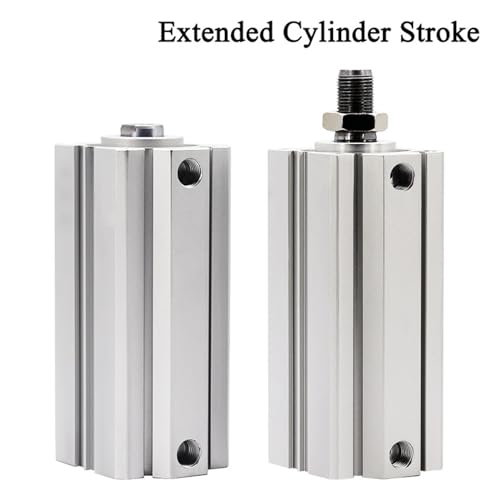 Cylindre pneumatique compact double effet pour espace restreint