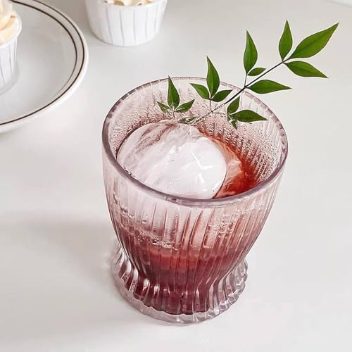 Image of Premium 300 ML Water & Juice Drinking Glasses Set of 6 Vintage Glassware Set for Juice, Cocktail, Mocktail,Whisky All Beverages Everyday Uses for Gift (6, MT-16)