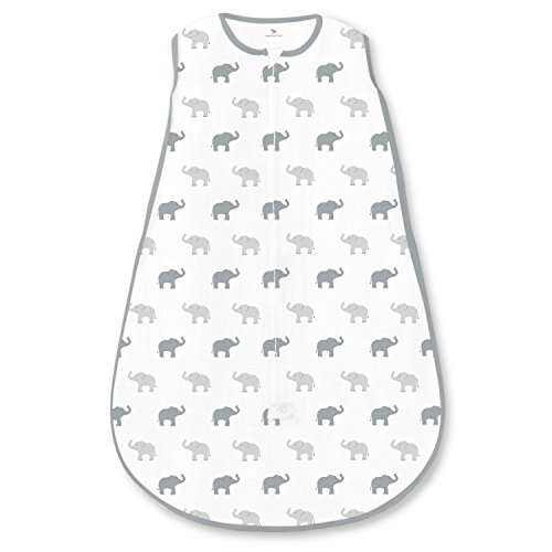 Amazing baby cotton sleeping sack, tiny elephants, ster…