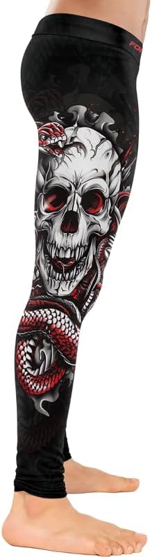 Predators Jiu Jitsu Compression Spats Men's Legging for Sports MMA BJJ Workout Wrestling