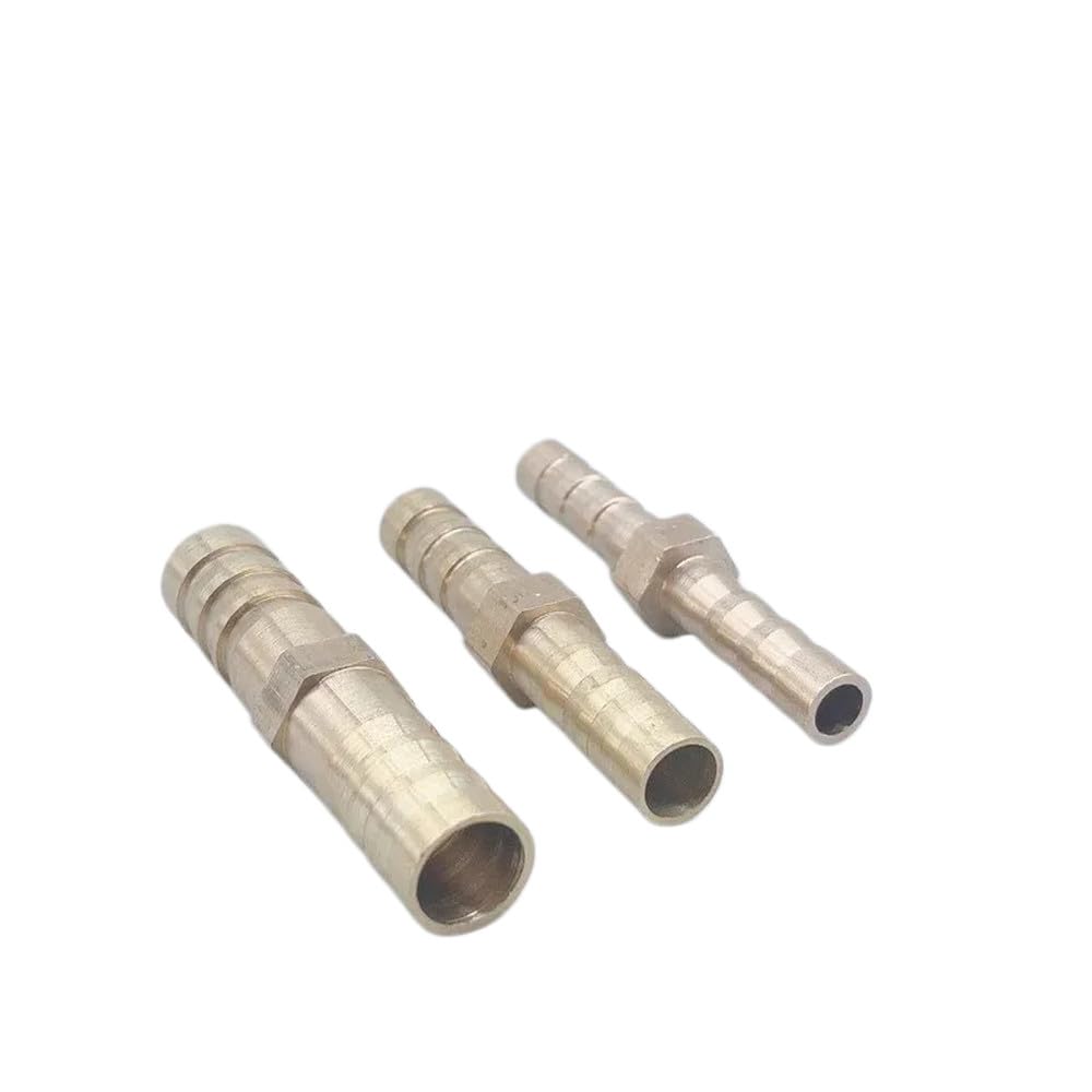 Raccord droit en laiton pour tuyau d'arrosage, embouts cannelés égaux, diamètres 4 mm, 6 mm, 8 mm, 10 mm, 12 mm, 14 mm et 19 mm, adaptateur/coupleur c