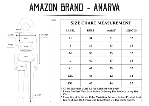 Image of Amazon Brand - Anarva Jaipuri Cotton Printed Short Kurti for Women