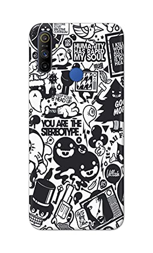 Image of Printed Hard Back Cover Case for Realme Narzo 10A | Realme Narzo 20A Back Cover (Mixed Cartoon) -1302