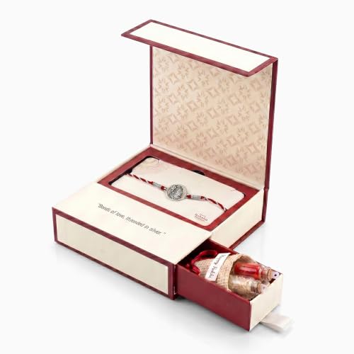 Image of GIVA 925 Silver Mahadev Blessing Rakhi | Raksha Bandhan Rakhi for Mens | Gift for Couple | With Certificate of Authenticity and 925 Stamp