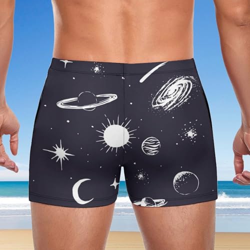 Swim briefs Planet Spatiale homme : maillot de bain anti-irritation style boxer