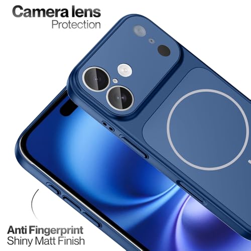 Image of SHINESTAR Converter Case for iPhone 16 | Premium Protective Mag-Safe Cover | iPhone 17 Pro / 17 Pro Max Series Style Design | in-Built Camera Guard | Wireless Charging Compatible - Blue