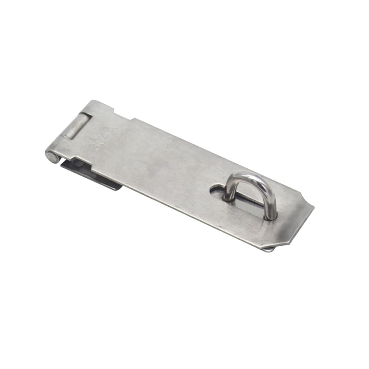 HOUDERCO 4 Inches Padlock Hasp Door Clasp Stainless Steel for Latch Locks Easy Install