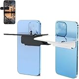 Selfie-Spiegel mit Spiegeleffekt-Objektiv und „Shoot The Sky Lake Water Portrait Reflection“ Smartphone-Kameraspiegel-Clip-Set für alle Smartphones