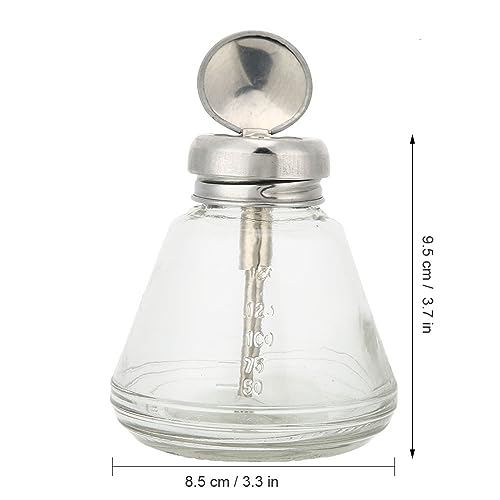 Botella de prensa de 150ml y contenedor de líquido transparente para accesorios de uñas 3