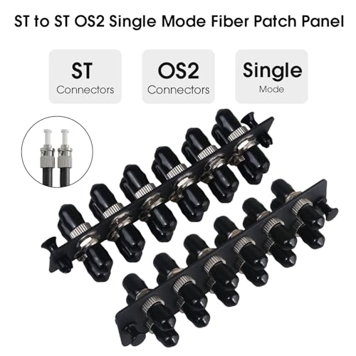 Panneau de brassage fibre avec coupleur ST pour sécuriser les liaisons optiques