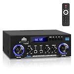 sikkeby – AK50 HiFi-Verstärker mit Bluetooth RMS 60WX2 Stereo Audio Ve