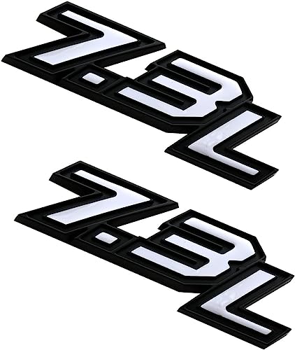 2pcs New 7.3L Emblems 3D Powerstroke Turbo Diesel Side Badge Nameplate Logo (White)
