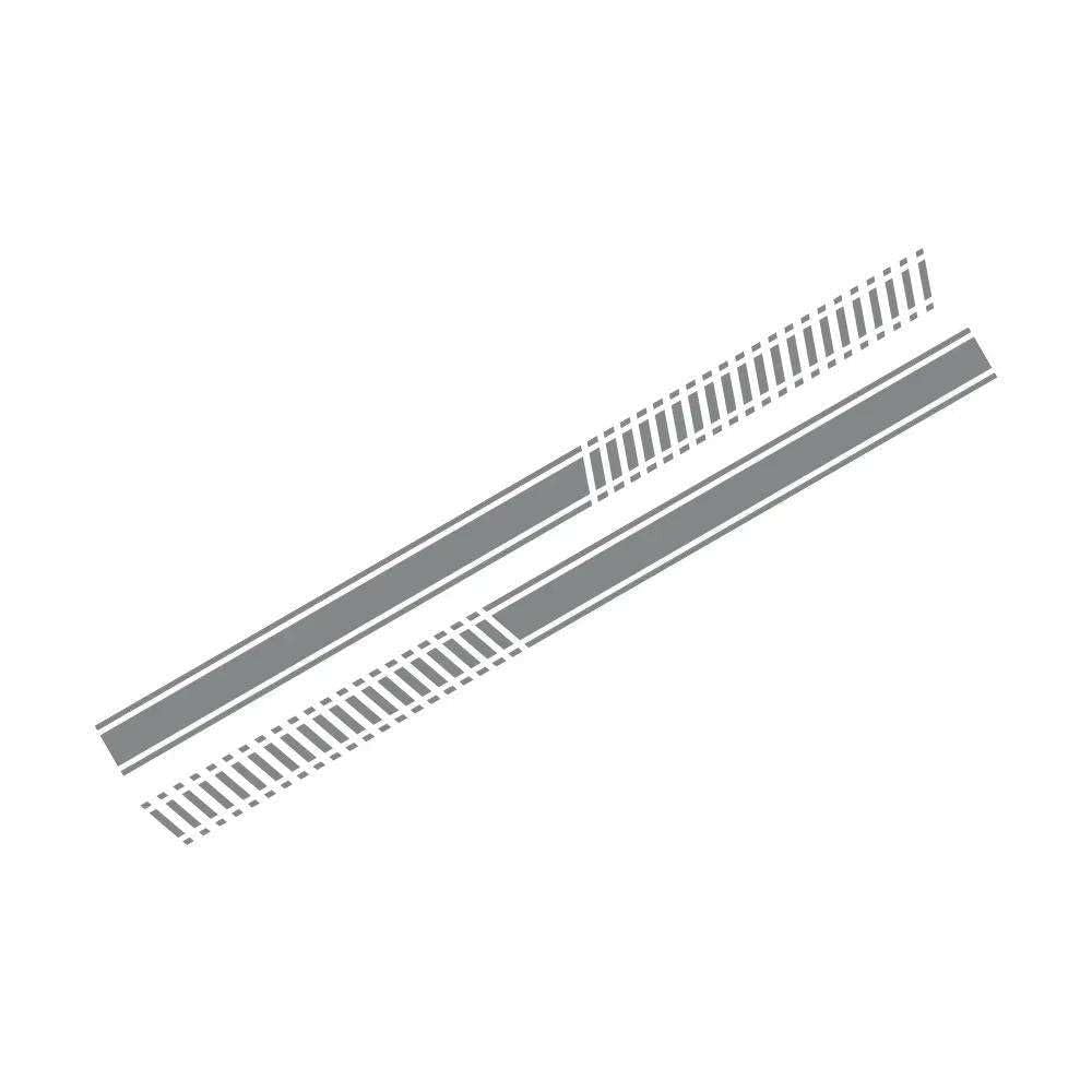 2PCS Car DIY Decals Side Racing Stripe Sticker Trims Graphics Accessories,for Audi A3 8P 8V 8Y S3 RS3 Sedan Sportback TFSI TDI
