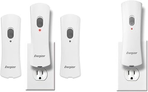 Energizer Weatheready Linterna LED compacta de mano y luz LED recargable enchufable, linterna de emergencia