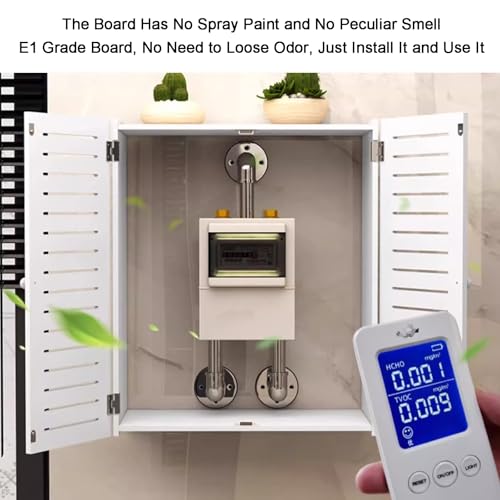 Cubierta protectora decorativa para tuberías de pared, oculta el calentador de agua a gas y la caja medidora para el hogar, oficina, cocina, baño