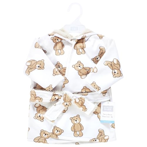 Image of Hudson Baby Unisex BabyMink with Faux Fur Lining Pool and Beach Robe Cover-ups