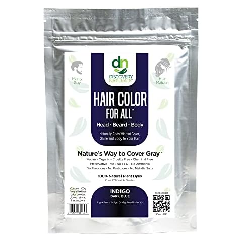 Discovery Naturals Blue Henna Hair Color Kit Cover