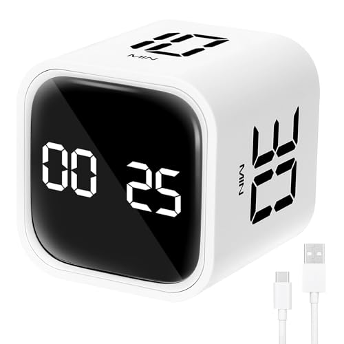 Minuteur Pomodoro cube à capteur de gravité pour cuisine et bureau
