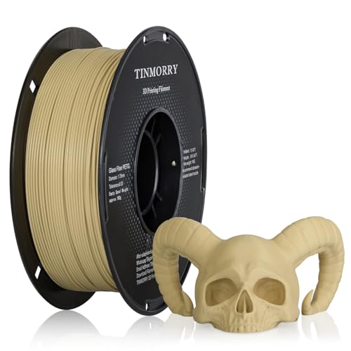 TINMORRY Glass Fiber PETG Filament 1.75mm, High Impact Resistance PETG GF 3D Printing Filament, Durability & Stiffness, 