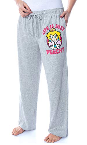 Nintendo Women's Super Mario Princess Peach Life Is Peachy Comfy Pajama Pants Xs #TOP14