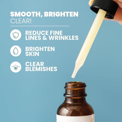 Image of SALTSPIRE Vitamin C+ Face Serum - Brightening & Antioxidant Serum with Ethyl Ascorbic Acid, Ferulic Acid & Vitamin E | Enhances Radiance, Evens Skin Tone & Boosts Natural Glow | 30 mL / 1 oz