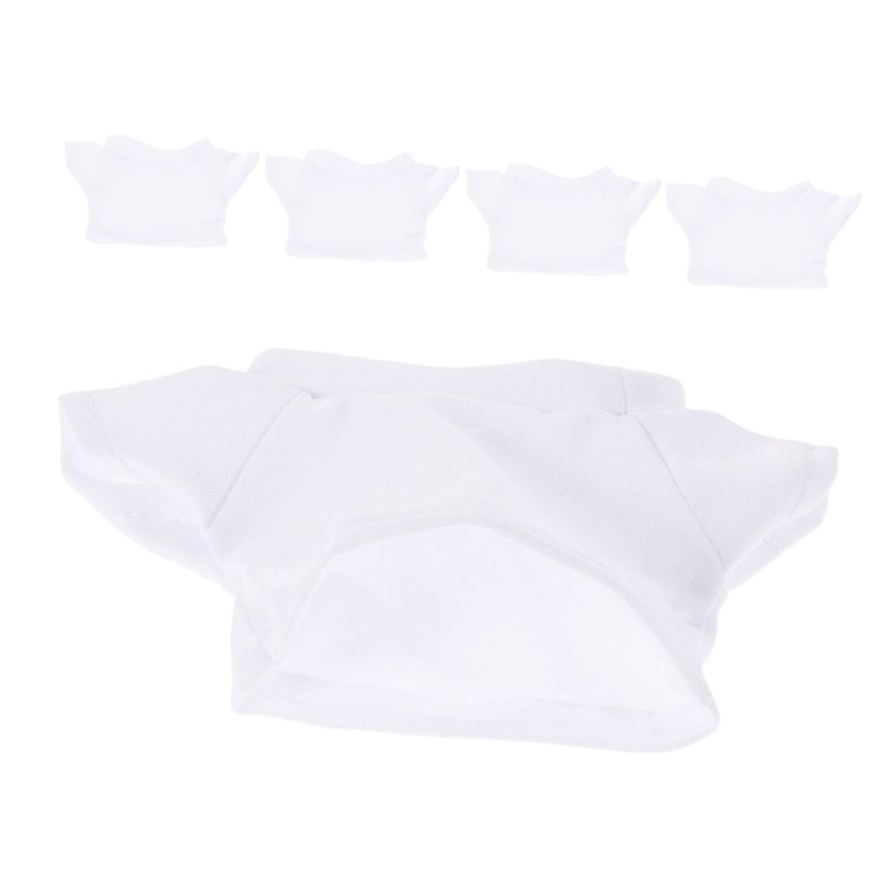 DOITOOL 5pezzi Vestiti Forma Di Orso Per Animali Di Peluche Magliette Orsetto Giocattolo Scollo Rotondo Facile Da Indossare Abbigliamento Per Bambole Di Peluche Per Gioco e Occasioni