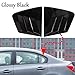 SAUWU 2-pcs for Honda Civic 9th Sedan 2012 2013 2014 2015 Accessories Sporty Car Auto Exterior Shutters Decoration Rear Side Window Louvers Air Vent Scoop Shades Cover Trim Blinds,Glossy Black