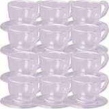 YARNOW 12Sätze Teeservice Set für Puppenhaus Teiliges Set aus Material für Kreative Spiele und Miniaturdekoration Fördert Hand Augen Koordination