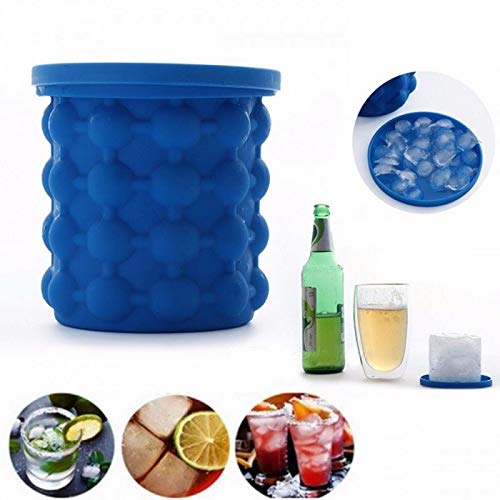 Mini Balde Forma De Gelo Em Silicone Cozinha Ice Magic Cube Da Tv