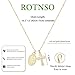 Rotnso Cross Necklace for Women 14K Gold Plated Dainty Small Cross Pendant Choker Simple Trendy Cute Virgin Mary Cross Charm Bead Chain Easter Basket Stuffers Baptism Religious Faith Jewelry Gift