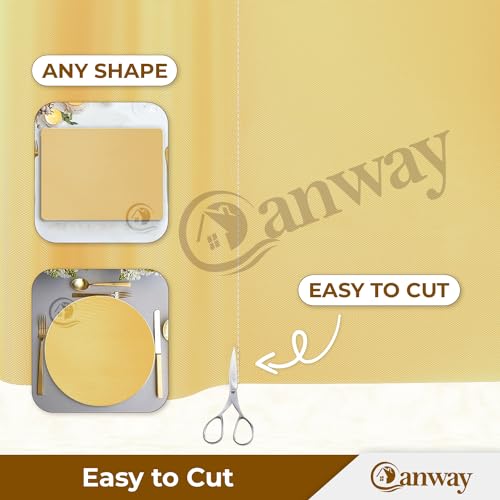 Image of CANWAY (45cm x 10M) Food Grade Non-Slip Drawer & Shelf Mat | Waterproof, Washable Shelf Liner for Kitchen Cabinets, Cupboards, Fridge & Bathroom Shelves | Ivory