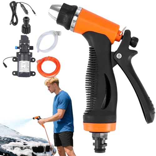 Hidrolimpiadora, Hidrolimpiadora Portátil para Lavado de Coches, Máquina Eléctrica para Mantenimiento De Vehículos con Función De Parada Automática para Barcos Suelos Vallas Tarimas